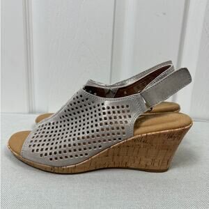Rockport Women's Briah Perforated Slingback Sandal Leather Size 7